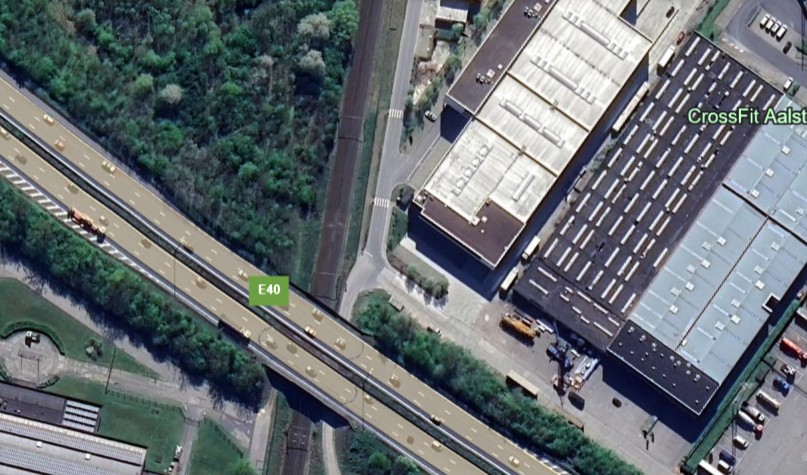 Aerial view of Business Park Wildebeek location along E40 highway